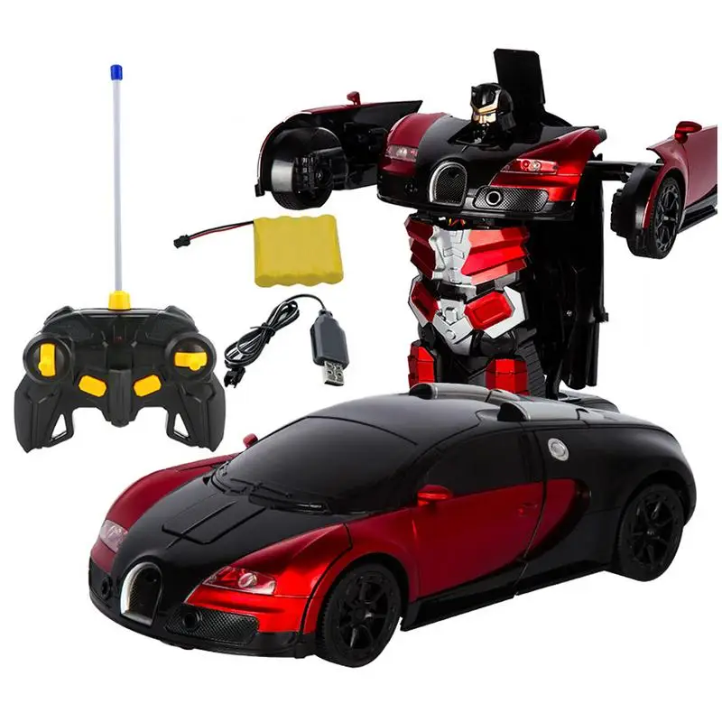 

2.4G Induction Deformation RC Cars Transformation Robot Car Toy Light Electric Robot Models Toys For Children Gifts