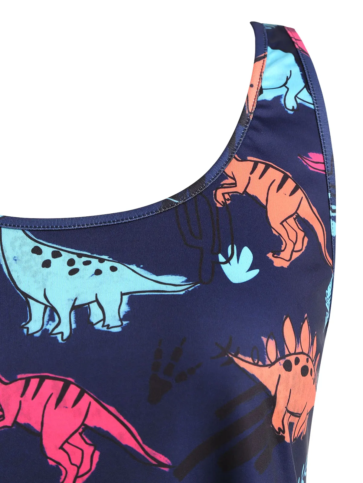 Wipalo Dinosaur Print Plus Size Women Summer Sleeveless Vest Top Tank Lace Tops Ladies Regata Feminina 5XL|Майки| |