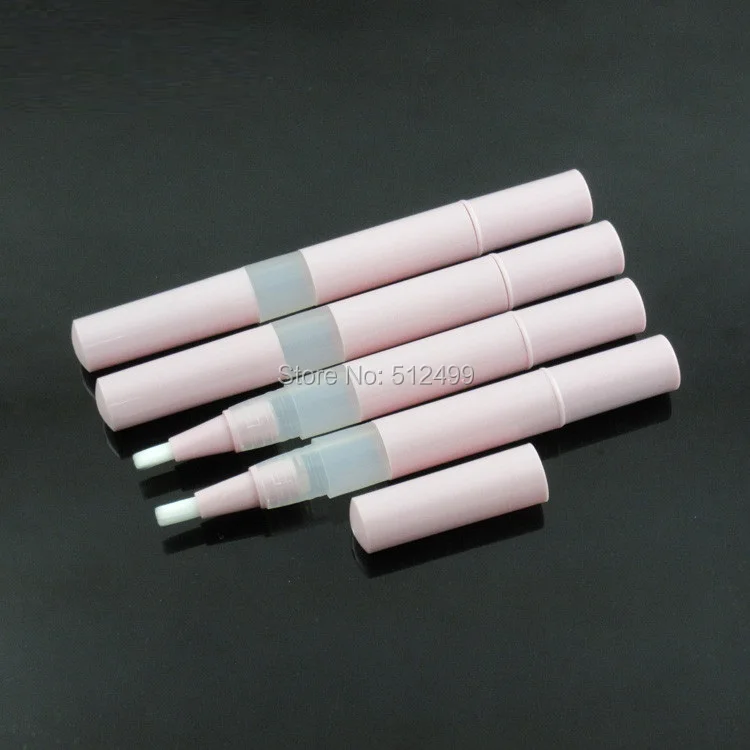 

10/30/50/100pcs 2.5ml Empty pink foundation liquid revolving nail oil pen essential oil pen cosmetic oil filling pen lip gloss