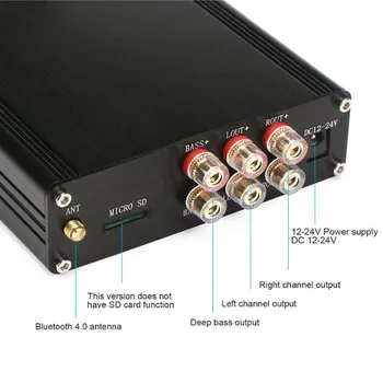 

LEORY bluetooth 4.0 Mini TDA7498E Digital Stereo Hifi Audio Amplifier Board With Housing Amplifier DC 12-24V 160W*2