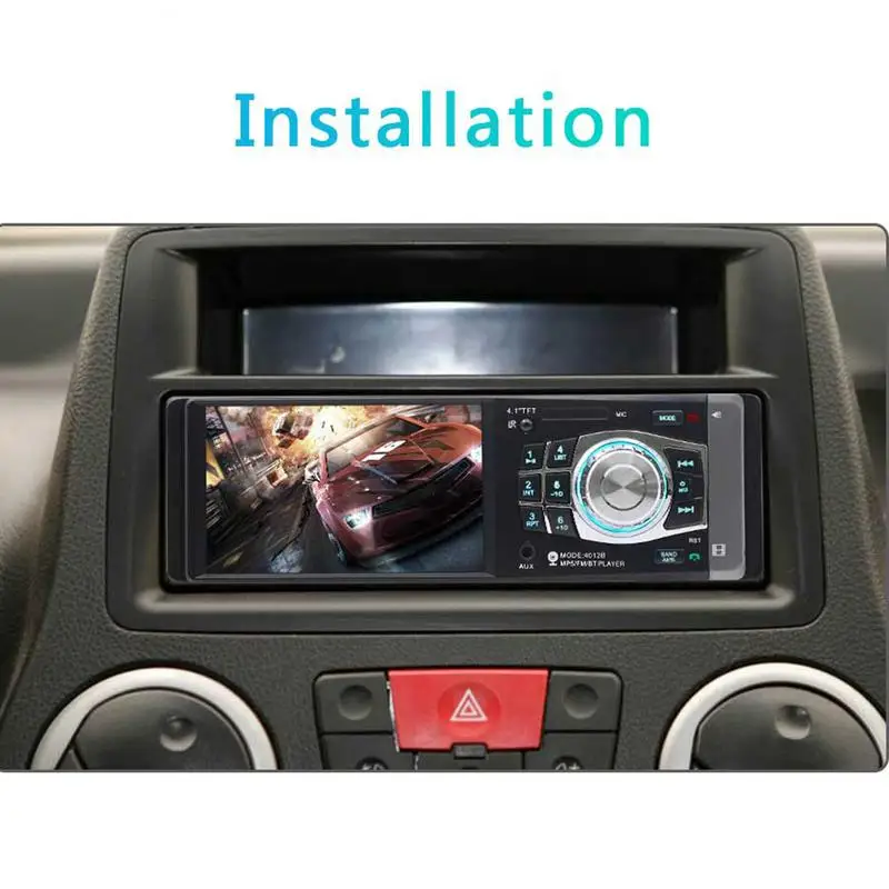 Автомобильный MP5 плеер 4 1 дюйма DIN Bluetooth FM передатчик радио стереоголовное