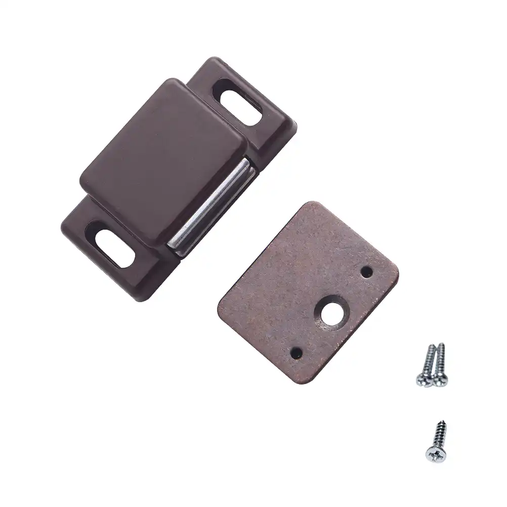 12pc Abs Strong Magnetic Touching Cabinet Door Suction Stopper Buttons Closet Magnets With 3 Screws Set Magnetic Materials Aliexpress