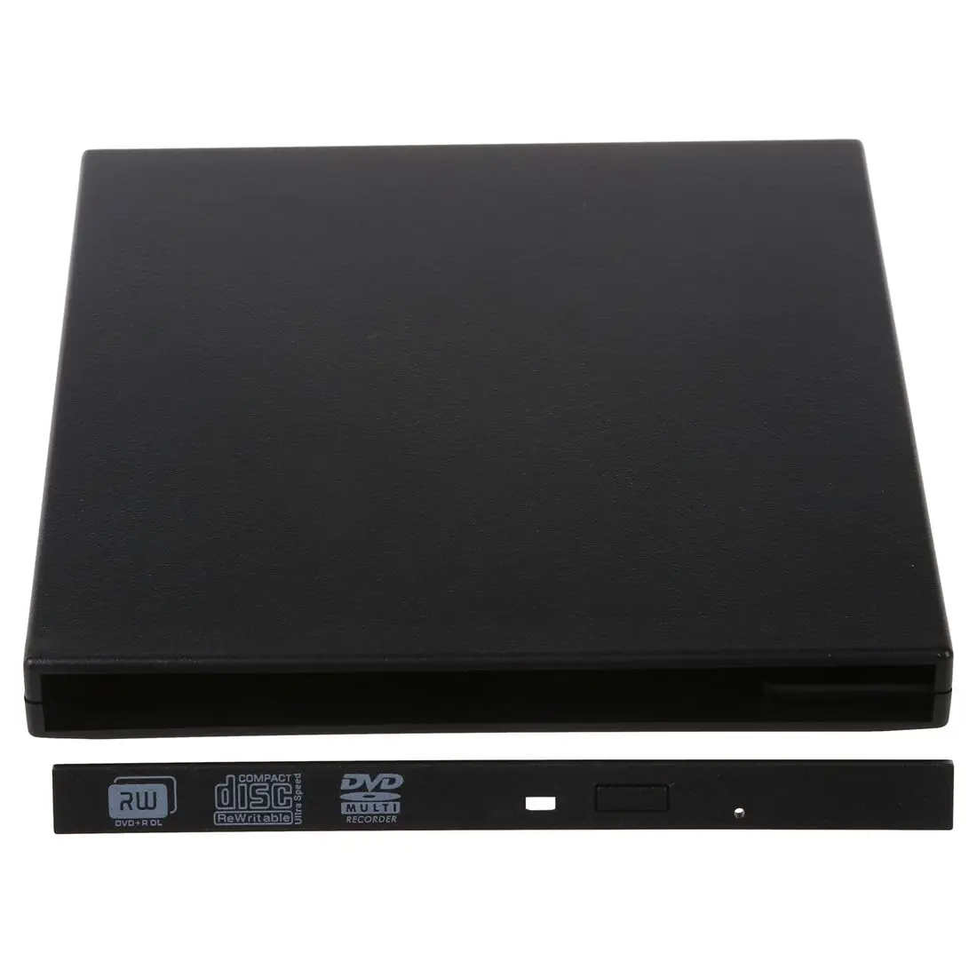 External USB2.0 Slim Case Enclosure 9.5mm SATA Laptop Tray CD DVD Drive