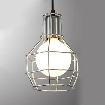 

Vintage Industrial Style Metal Cage Wire Frame Ceiling Pendant Light Lamp Shades