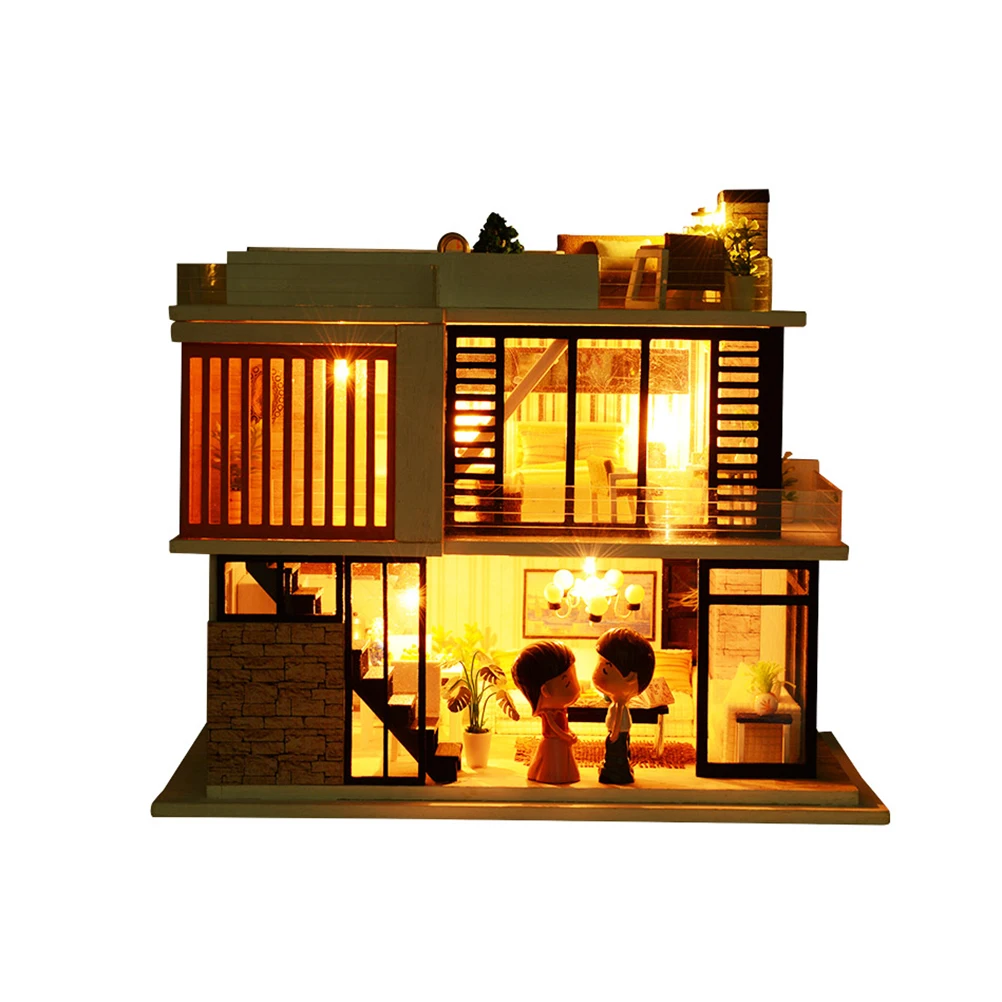 

1pc Creative Handwork House DIY Mini House Wooden Furniture Kit Miniature DIY Kit gift for Friends Girls Kids