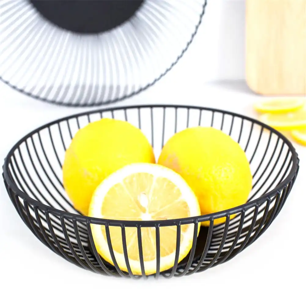 YDong Creativo Minimalista Cestino di Frutta Soggiorno Creativo Frutta Scarico Cesto di Casa di Ferro Frutta Ciotola Cestino di Immagazzinaggio S