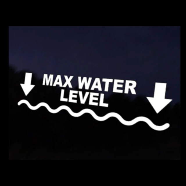 22*8.3cm Max Water Level Car Decal Sticker Jdm Vehicle Bike Bumper