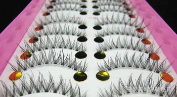 

100set 10Pairs/set Handmade Fake False Eyelash Lashes Natural Transparent Stem Beauty Mink Eyelash Extensions fashion
