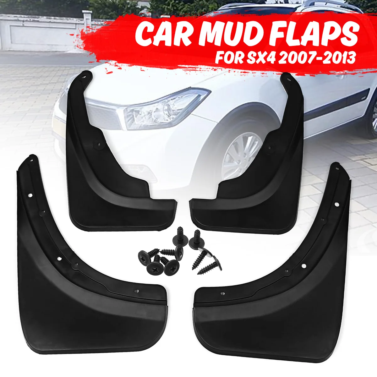 Брызговики для хэтчбеков Suzuki SX4 2007 2008 2009 2010 2011 2012 2013|Грязезащита| |