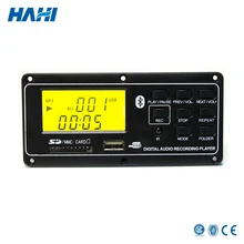 12 В LCD Bluetooth MP3 декодер плата WAV WMA декодирование MP3 плеер аудио модуль Поддержка FM радио AUX USB с папкой