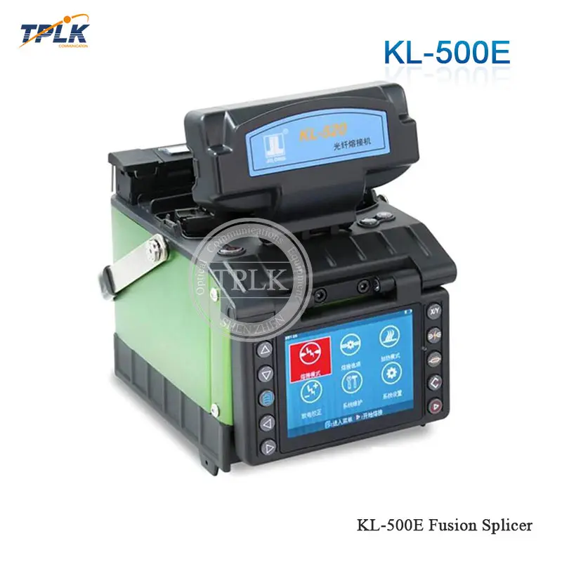 Высокая производительность ручной JILONG KL-500E слияние оптических волокон сварочный аппарат, 3,5 дюйма цвет ЖК-дисплей, 3-в-одном волокно зажим