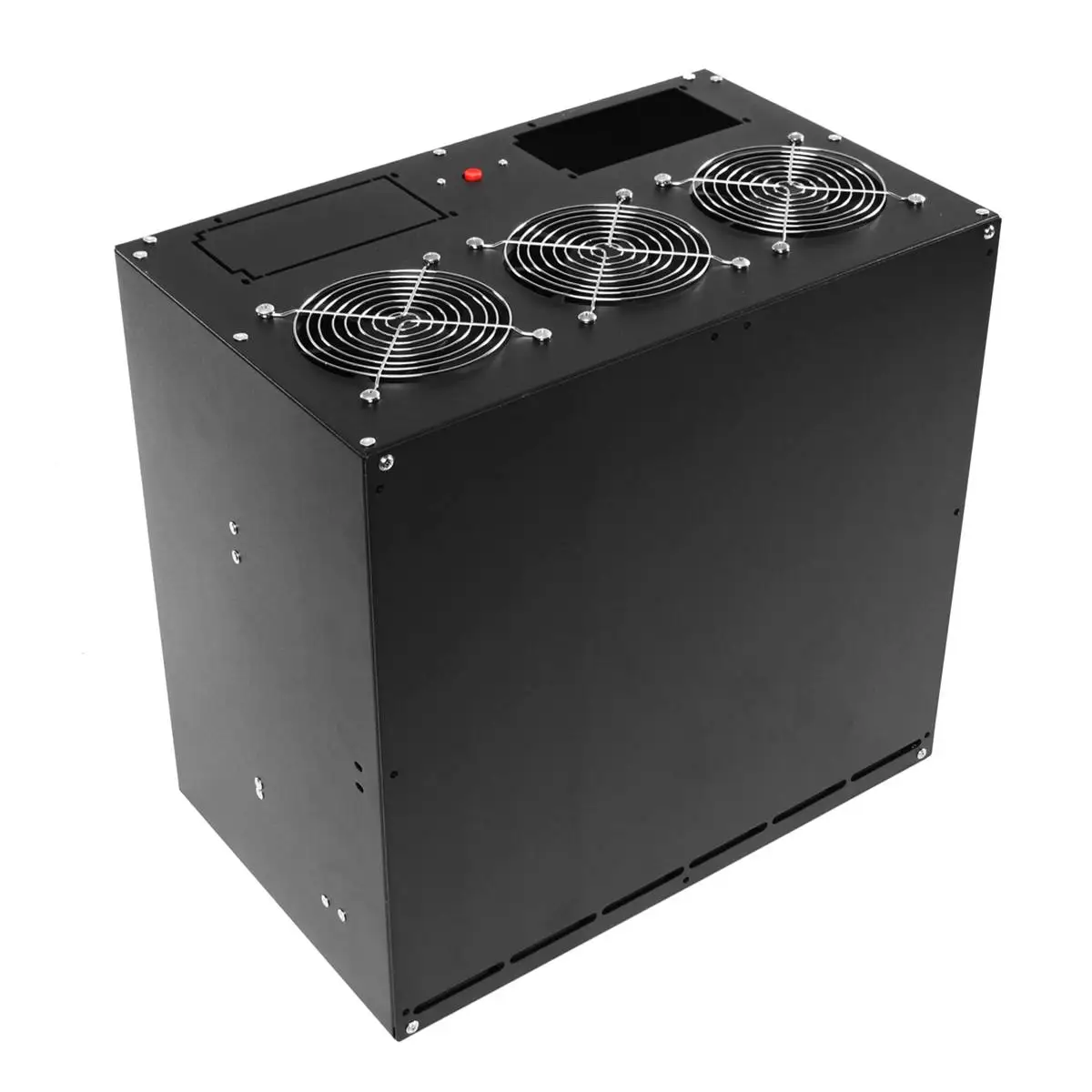 6 GPU 3 Fans Open Air BTC Coin Miner Minning Case Miner Mining Frame Case Mining Rig Case with 3 Fans New Arrival 2019