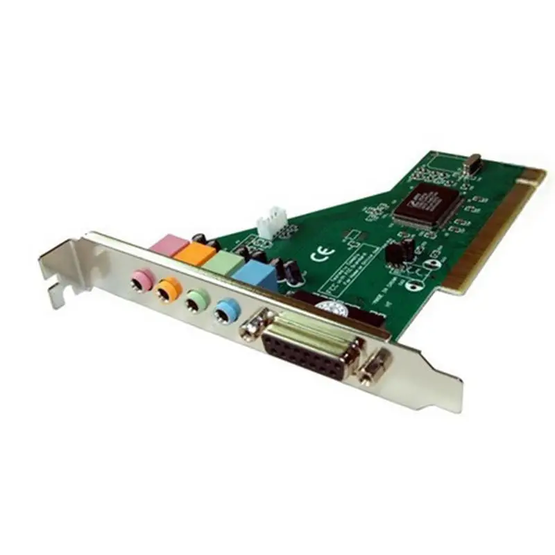 

Desktop Computer Built-in Independent Sound Card 8738 PCI Sound Card 4.1 Mixing Karaoke Support for Win 10 with driver disk