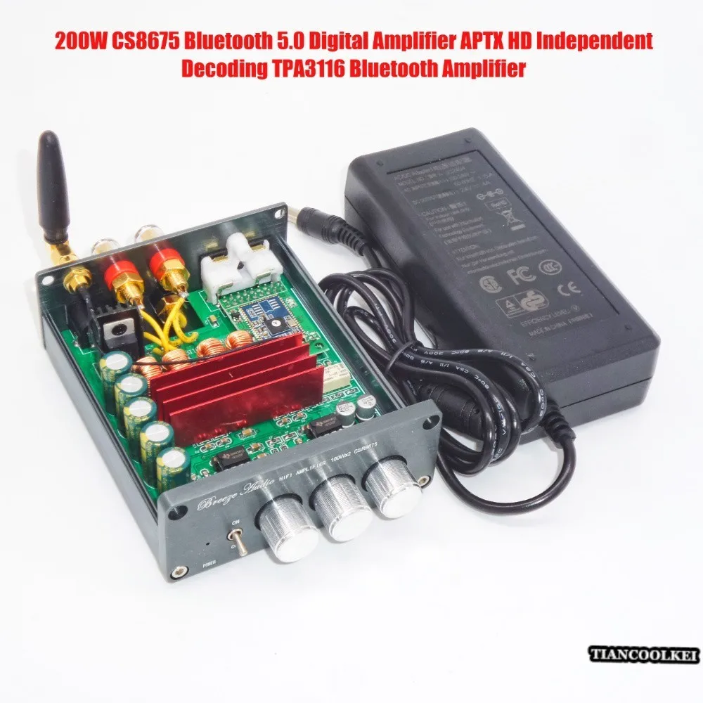 HD50 CS8675 Bluetooth 5 0 APTX HD стерео аудио усилитель PCM5102 декодирование 200 Вт TPA3116 цифровой |