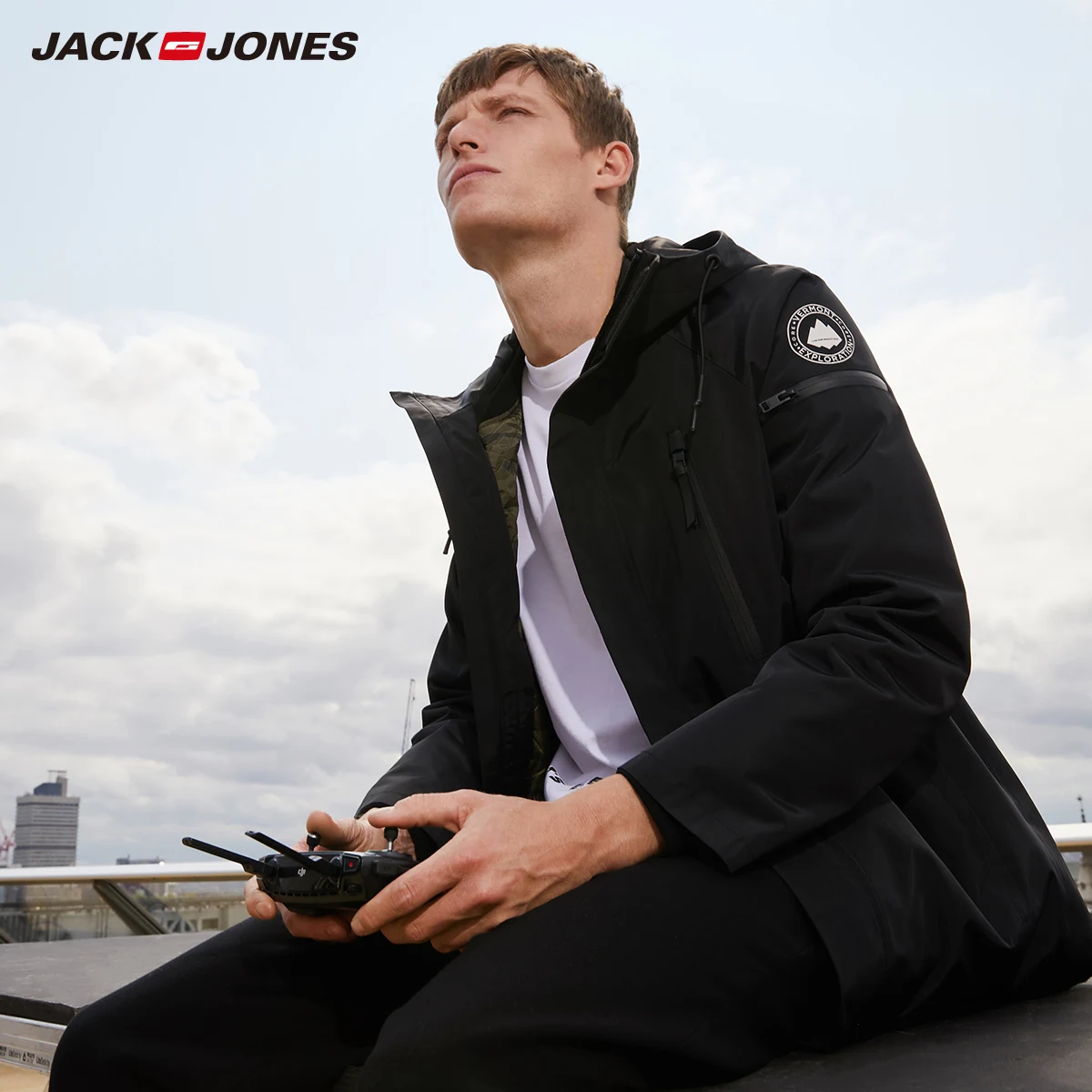 JackJones Мужская зимняя парка с капюшоном 3 в 1 длинная куртка теплое пальто