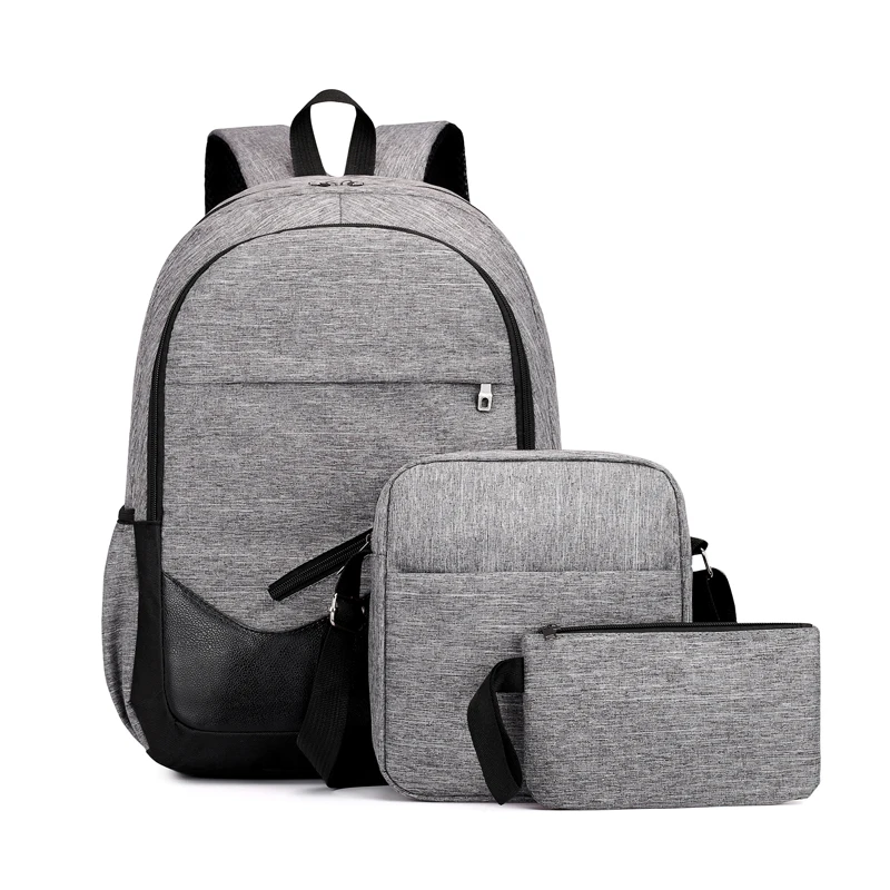 

3 sets Backpack Unisex Oxford School Backpack for Teenage Fashion Student Shoulder Bag Casual Compound Backbag Leisure Rucksack