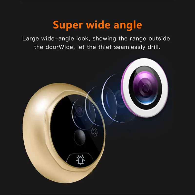 

4.3 Inch Digital Peephole Video Camera Motion Detection Door Bell Video-Eye Tf Card Taking Photo Door Peephole Viewer Monitor