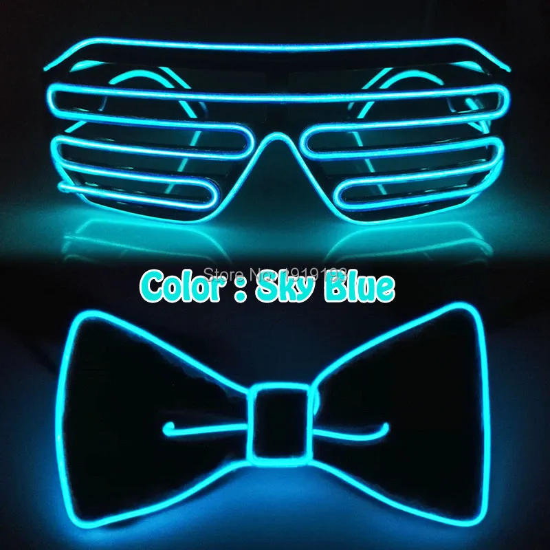 Комплект для вечеринки на Хэллоуин EL Glasses и BowTie светильник светодиодный