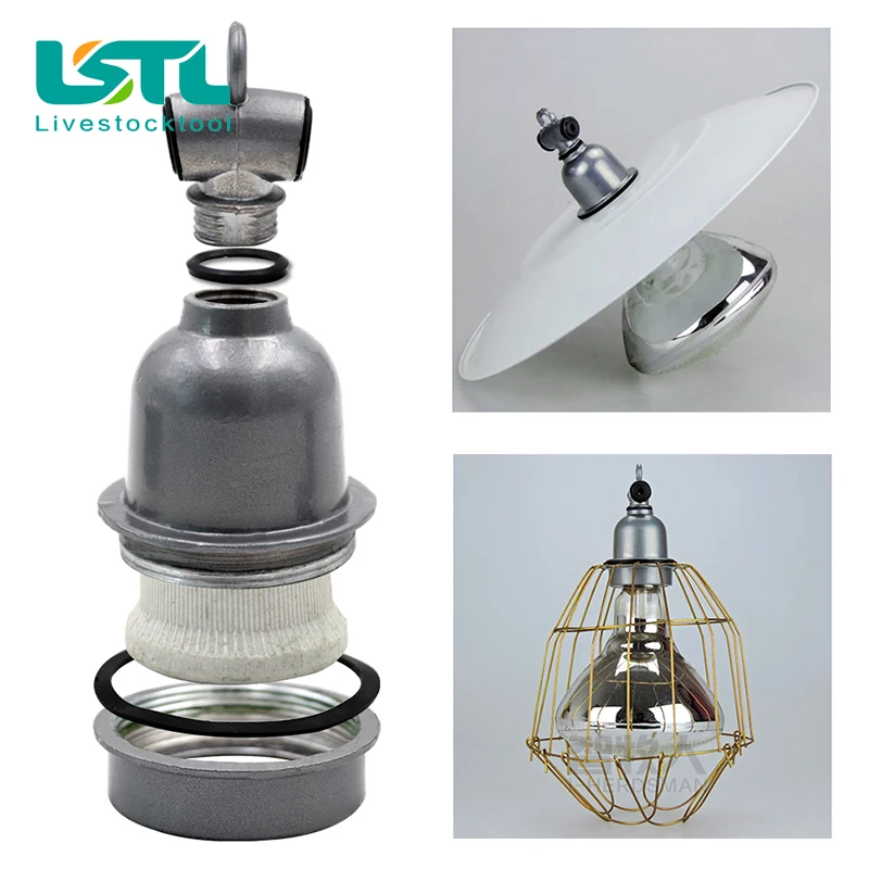 220V Insulation Waterproof Pet Heating Lamp Holder Ceramic Beast With A Small Lamp Holder Heat Farms Small Tee pet heating lamp holder