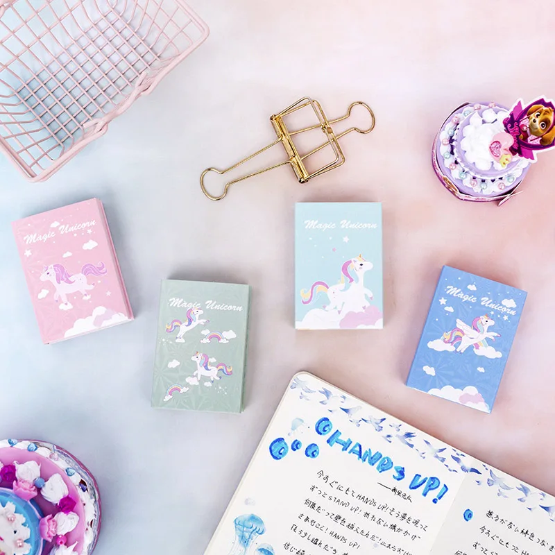 Sumikko Gurashi блокнот для записей мультяшный милый Единорог Стикеры