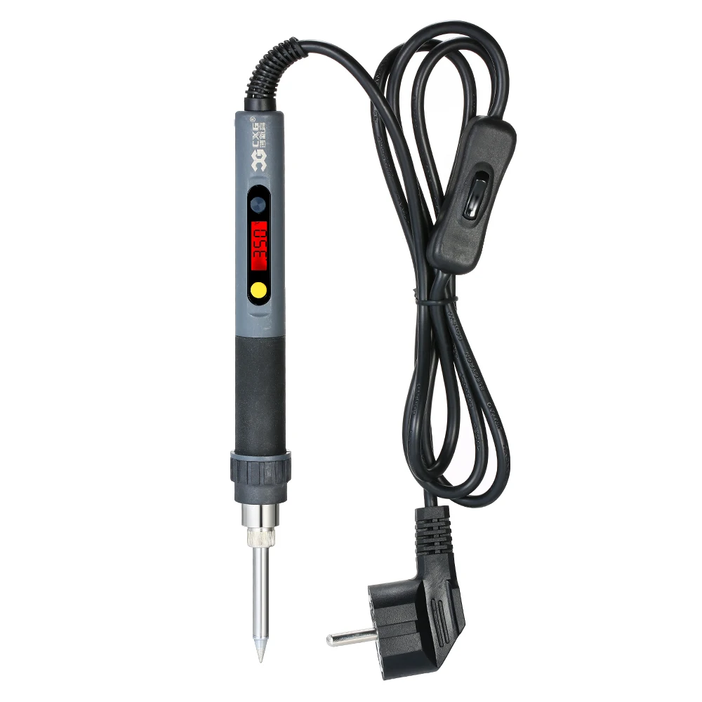 

CXG Professional Soldering Iron Digital LED Display Temperature Adjustable Solder Iron Lead-free Mini 60W Soldering Station Tool