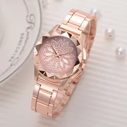 Цветок наручные часы, украшенные кристаллами подарок на день рождения модные женские часы Роскошные повседневные горячие продажи Женские