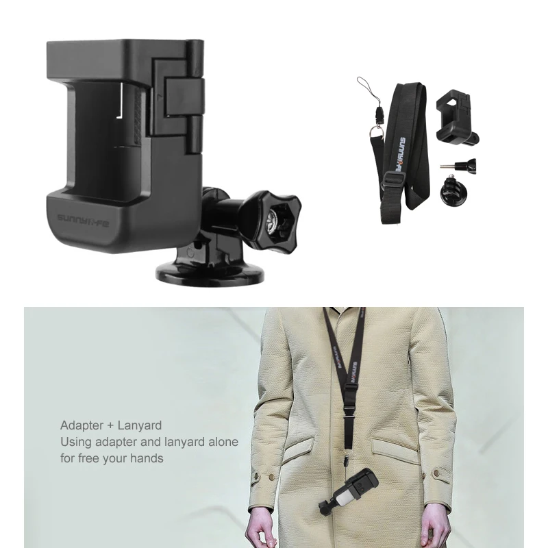 

1/4 Adapter Mount Plate Expansion Board Module for DJI OSMO Pocket Tripod Monopod Mount Holder Accessories