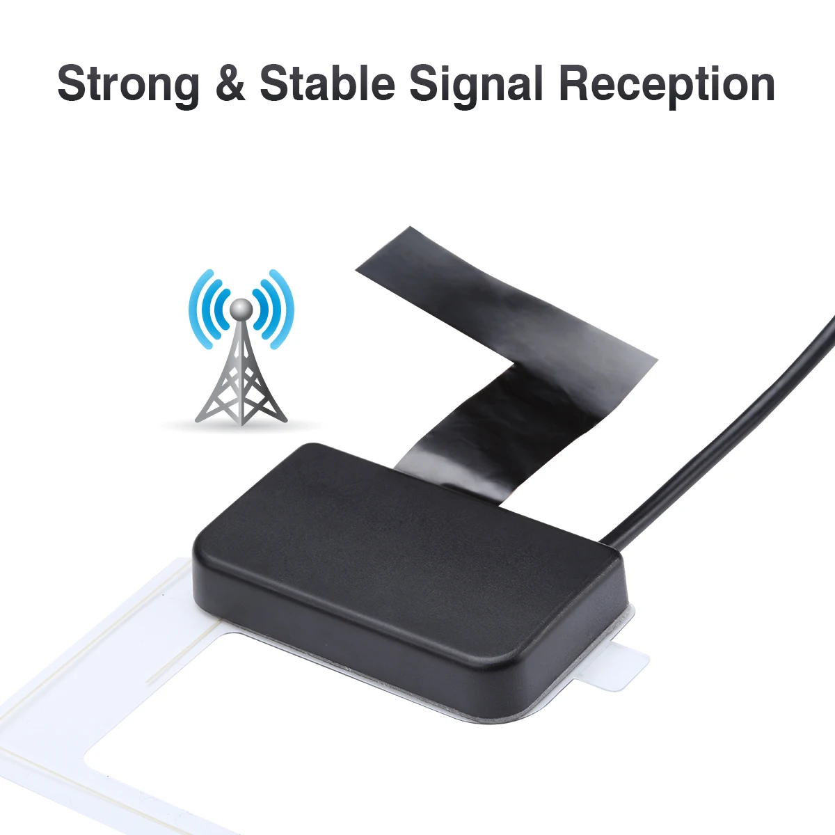 Цифровая Автомобильная радиоантенна Excelvan DAB стеклянное крепление со штекером SMA