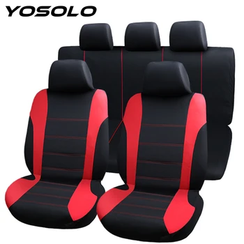 

YOSOLO Full Car Seat Cover Seat Protector Automobiles Seat Covers Car-Styling Universal Fit Most Cars Interior Accessories