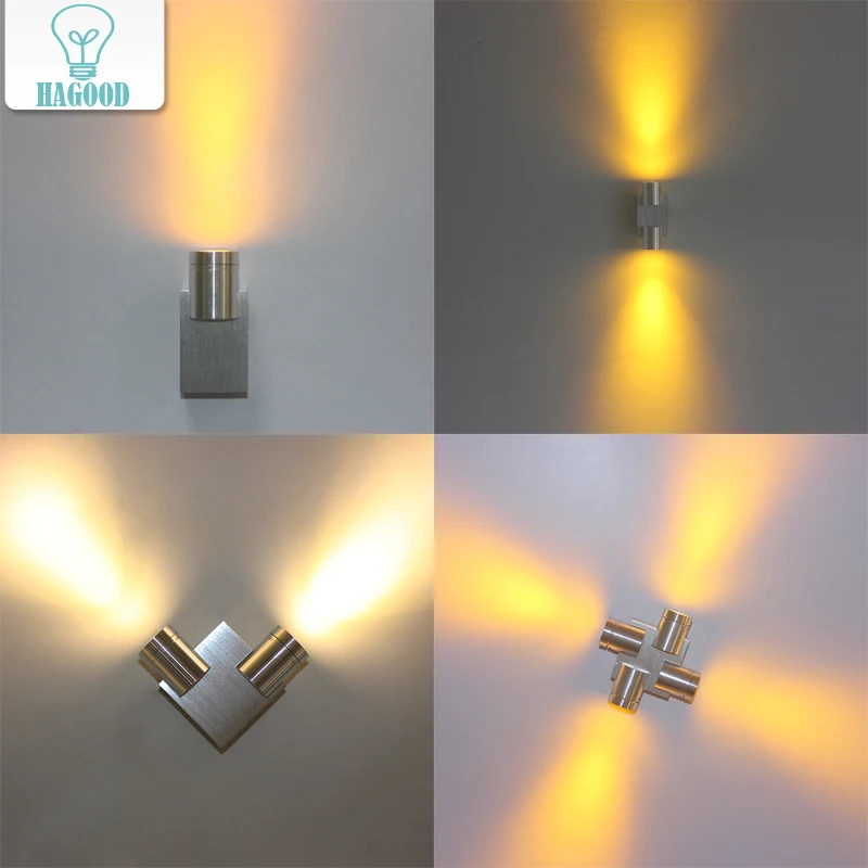 

1W 2W 4W LED Wall Light Modern Wall Sconce Lamp AC85-265V Wall Mounted Aluminum Lighting Fixtures for Indoor Home Decoration