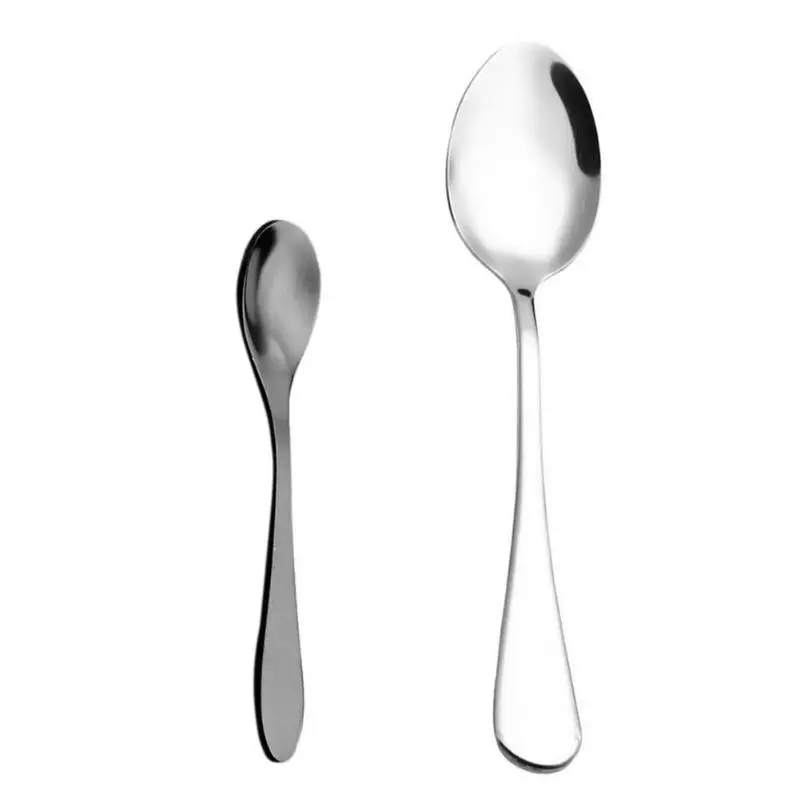 

1PC Stainless Steel Coffee Spoon Ice Cream Dessert Tea Mini Spoons Kitchen Tableware Coffee Spoons Kitchen Gadget
