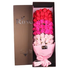 66 шт. красивое романтическое мыло цветы смешать великолепный Реалистичный искусственный розы вечные цветы на День святого Валентина День Матери