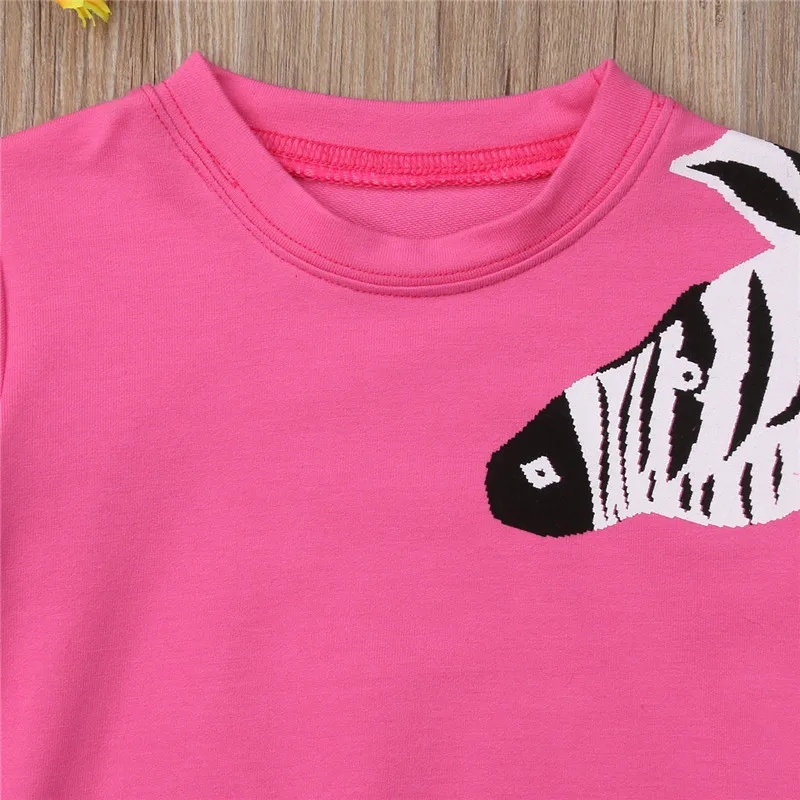 Коллекция года, новые толстовки для девочек детские толстовки с 3D рисунком зебры осенне-зимний свитер с длинными рукавами детская футболка для девочек топы, одежда