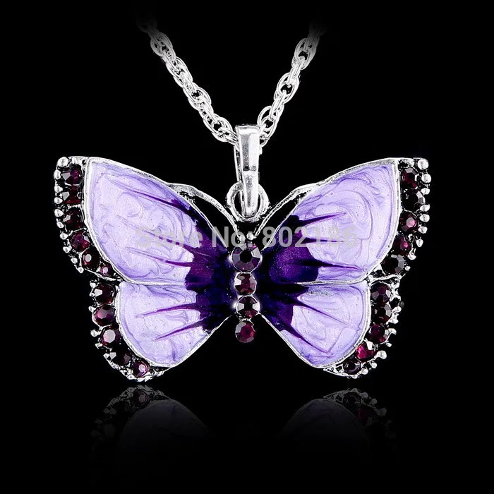 Винтажное ожерелье с подвеской в виде бабочки для женщин, платье для девочек, одежда, бижутерия, ожерелье в виде животного