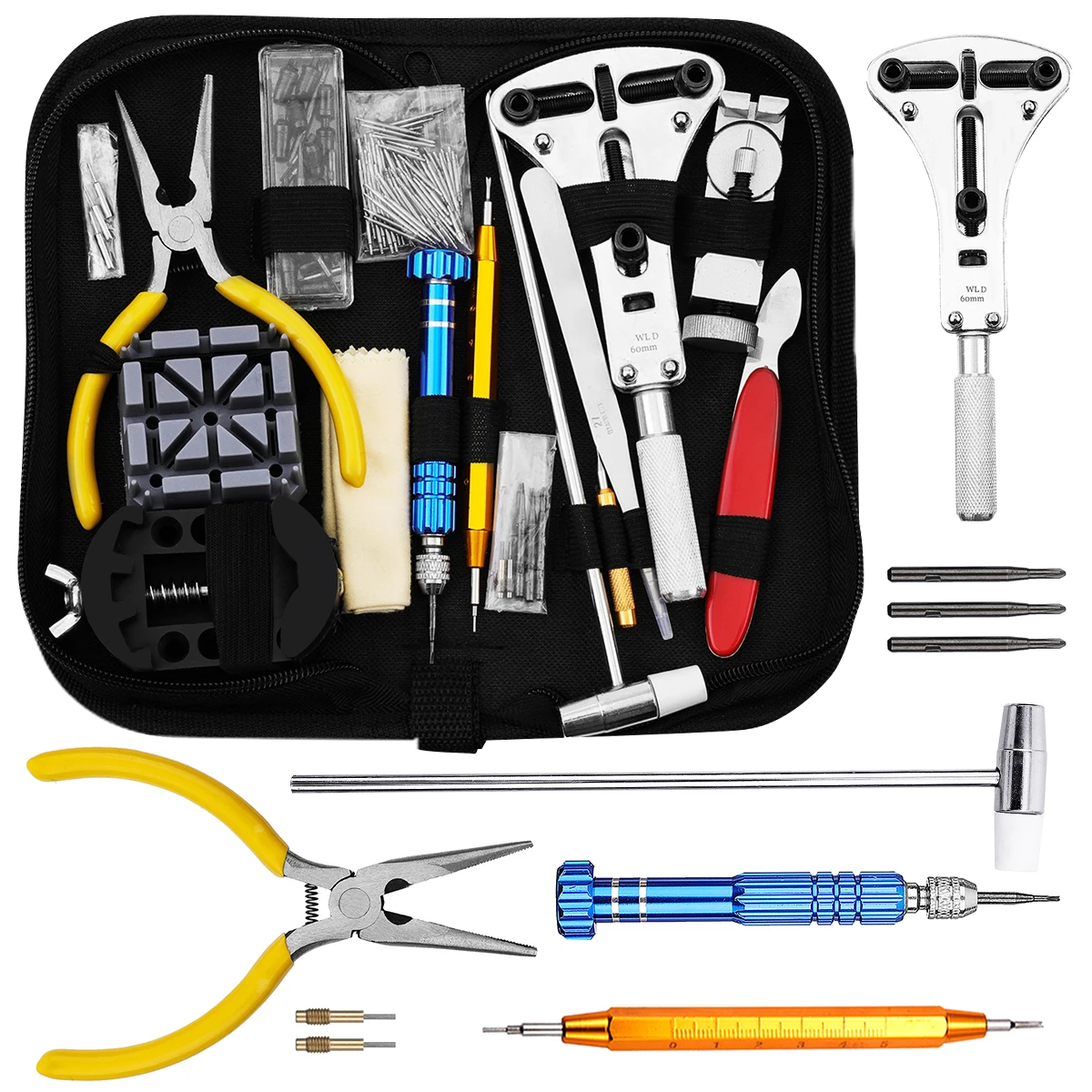 

Baban 168pcs Professional Watch Tools Set for Watch Case Opener Tool Set Repair Tools Horloge Gereedschapset Hand-tools