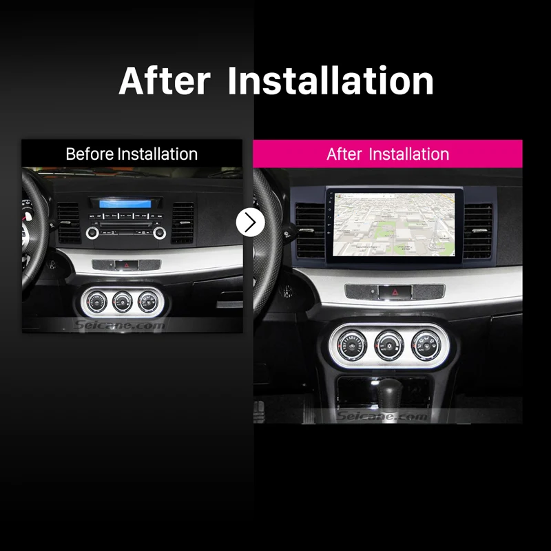 Discount Seicane Android 8.1/9.0 Quad Core Car Stereo 10.1"GPS Navigation Car Radio Player for 2008-2015 Mitsubishi Lancer-ex with FM 5 Discount Seicane Android 8.1/9.0 Quad Core Car Stereo 10.1"GPS Navigation Car Radio Player for 2008-2015 Mitsubishi Lancer-ex with FM 5
