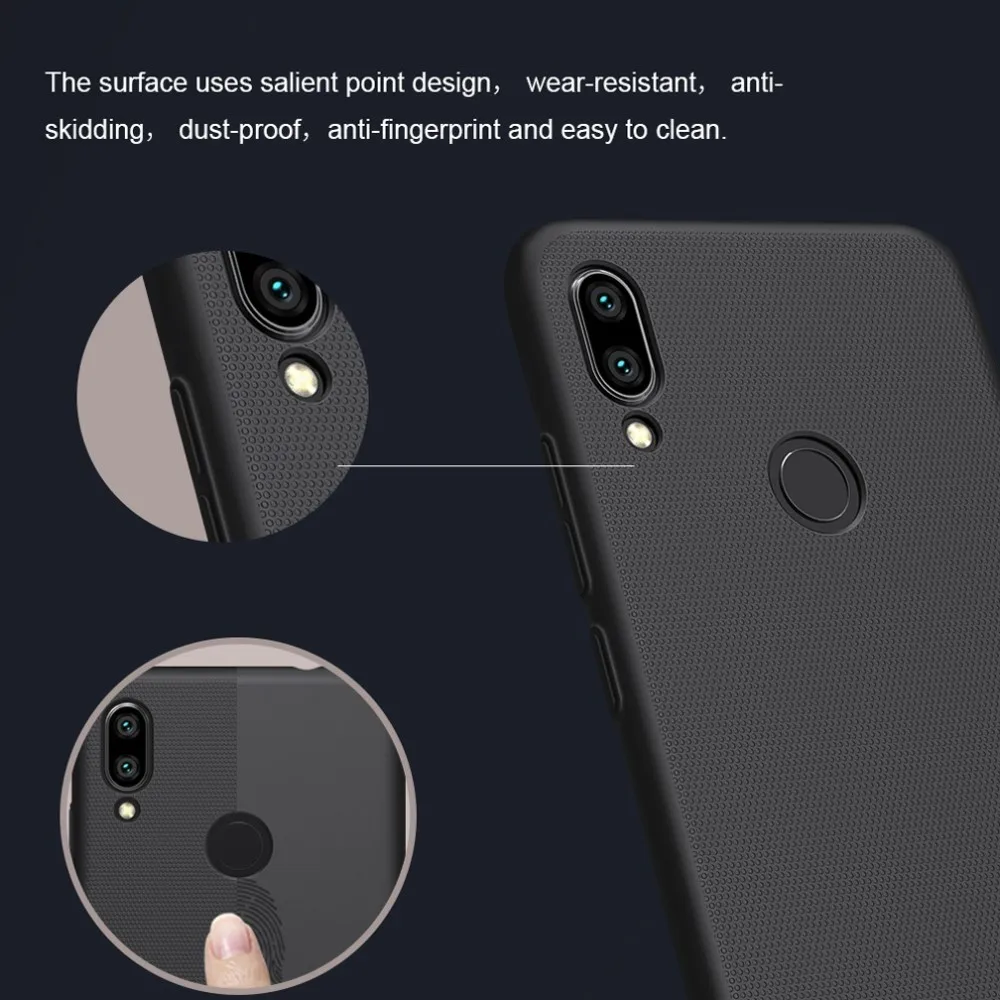 Xiaomi Redmi Note 7 Pro Nillkin Super Frosted Shield Matte Capa Hard Back PC Cover Case for Redmi Note7 Nilkin Phone Case