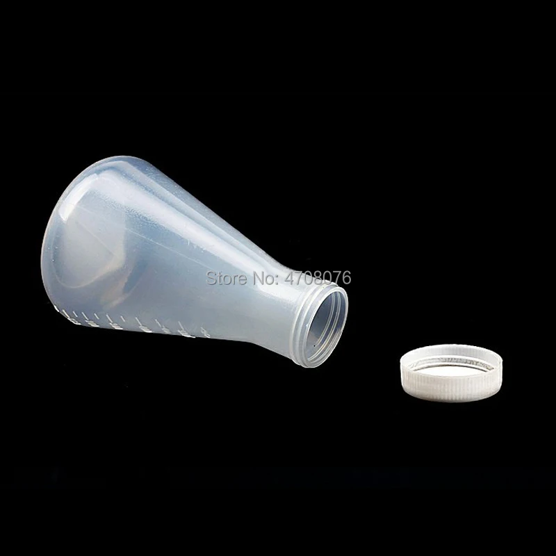 250ml 2pcs/pack PP graduated conical flask Erlenmeyer flask with scale Triangle volumetric with cover for chemical test