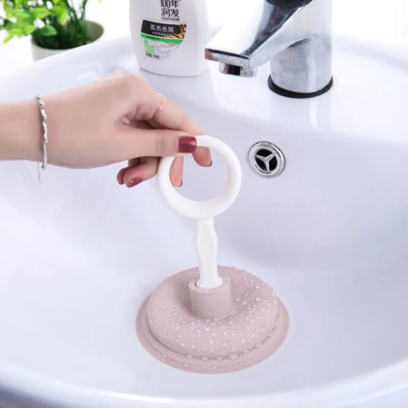 

Pipeline Dredge Plunger Suction Pipe Cleaner Kitchen sink Bathroom Wash Basin Rubber Dredging Cleaning Tool