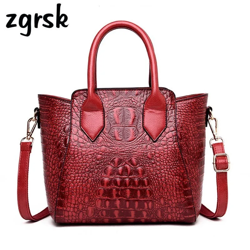 

Women Crocodile Handbag Crossbody Bags Designer For Women Leather Luxury Handbags Alligator Tote Bags For Women Shoulder Bag
