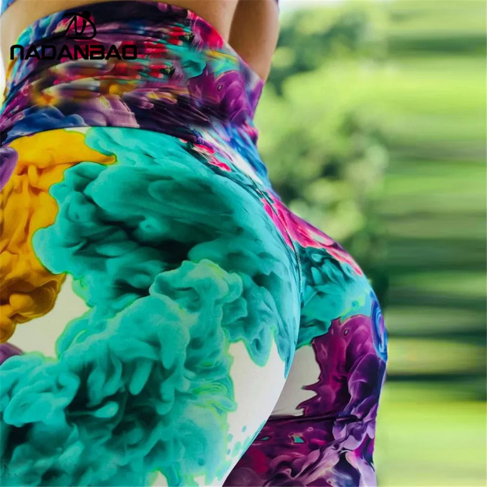 NADANBAO جديد الملونة طماق المرأة الرياضية اللياقة البدنية 3D الرقمية Printied يغطي الرجل للمرأة عالية الخصر مطاطا تجريب Leggins NADANBAO جديد الملونة طماق المرأة الرياضية اللياقة البدنية 3D الرقمية Printied يغطي الرجل للمرأة عالية الخصر مطاطا تجريب Leggins