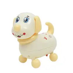 Электрический интеллектуальные Пёс из мультфильма с музыкой огни для детей возрастом от 3 до 6 лет двигается, качая 1 детская игрушка