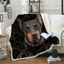 Коллекция 3D домашних животных, шерпа, одеяло, 3d Животные, мопс, плюшевое одеяло, бульдог, Хаски, доберман, Ротвейлер, тонкое одеяло