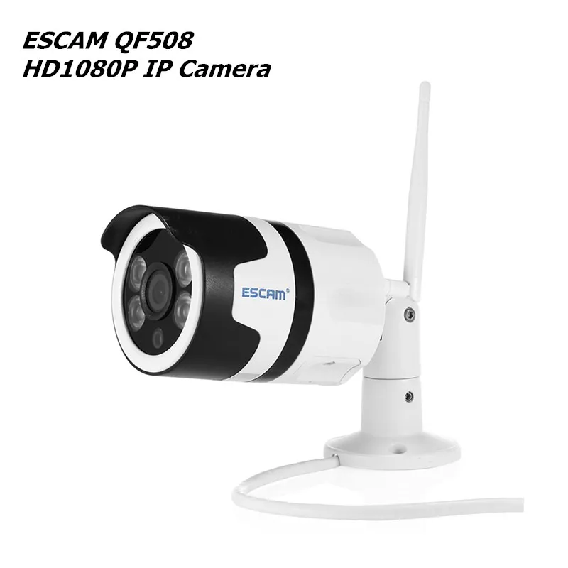 

ESCAM QF508 HD1080P Wifi IP Camera Outdoor Waterproof Surveillance Security Cameras Infrared Bulllet Camera For IOS Android