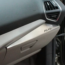 Мой хороший автомобиль Нержавеющая сталь отделка ящика для перчаток Стикеры перчаточного ящика Стикеры s для Ford Kuga ESCAPE LHD 2013- аксессуары
