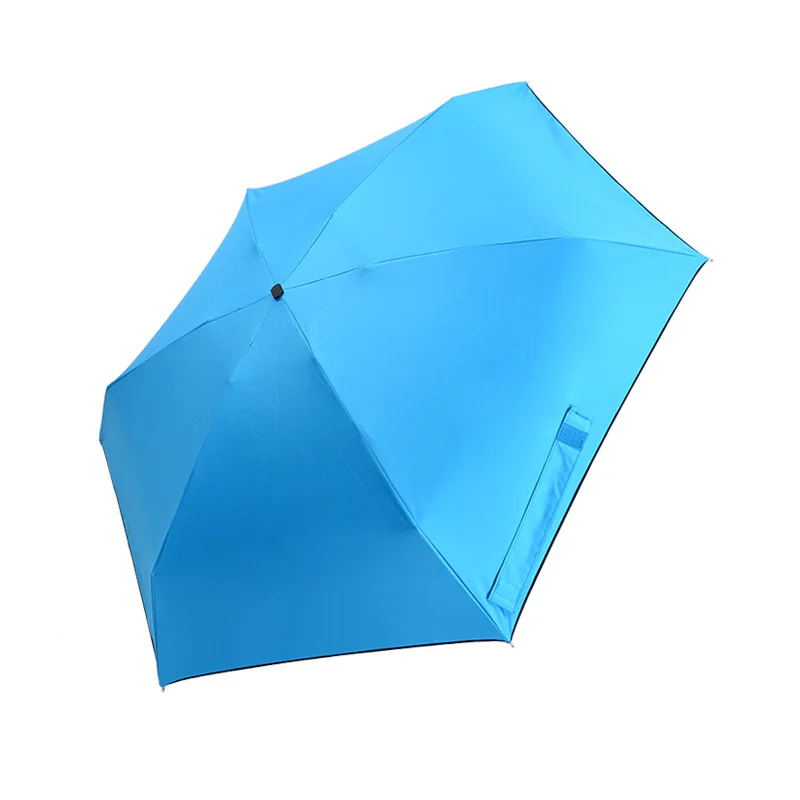 Стиль Творческий Половина мини Капсула Зонт с защитой от УФ винил Коу дай Сан, но на заказ подарок зонтик