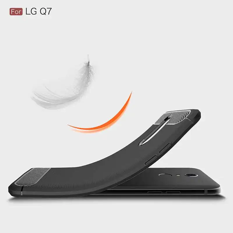 Mokoemi модный противоударный мягкий силиконовый чехол 5," для LG Q7 чехол для LG Q7 чехол для телефона