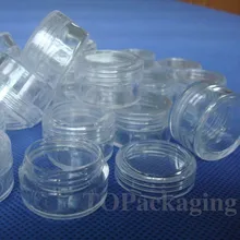 100 шт./LOT-5G крем баночка, прозрачный пластик косметический контейнер с винтовой крышкой, пустой ногтей канистра с орнаментом, Малый образец теней для век банок