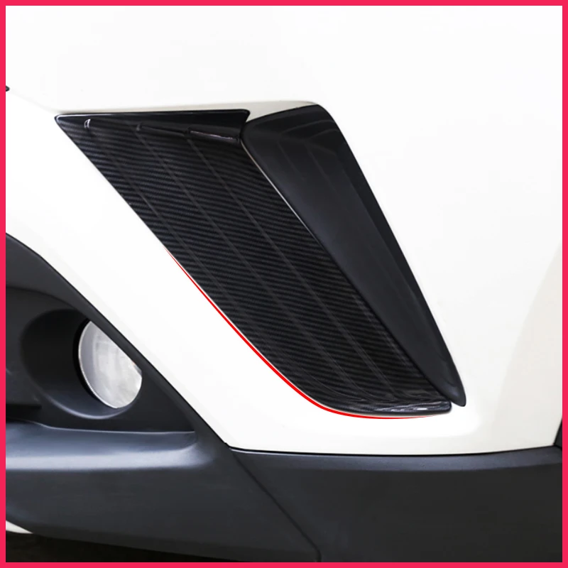 

Car Front Fog Light Trim Grill Side Fender Lamp Frame Cover Car styling For Toyota C-HR CHR2016-2018 car Accessories