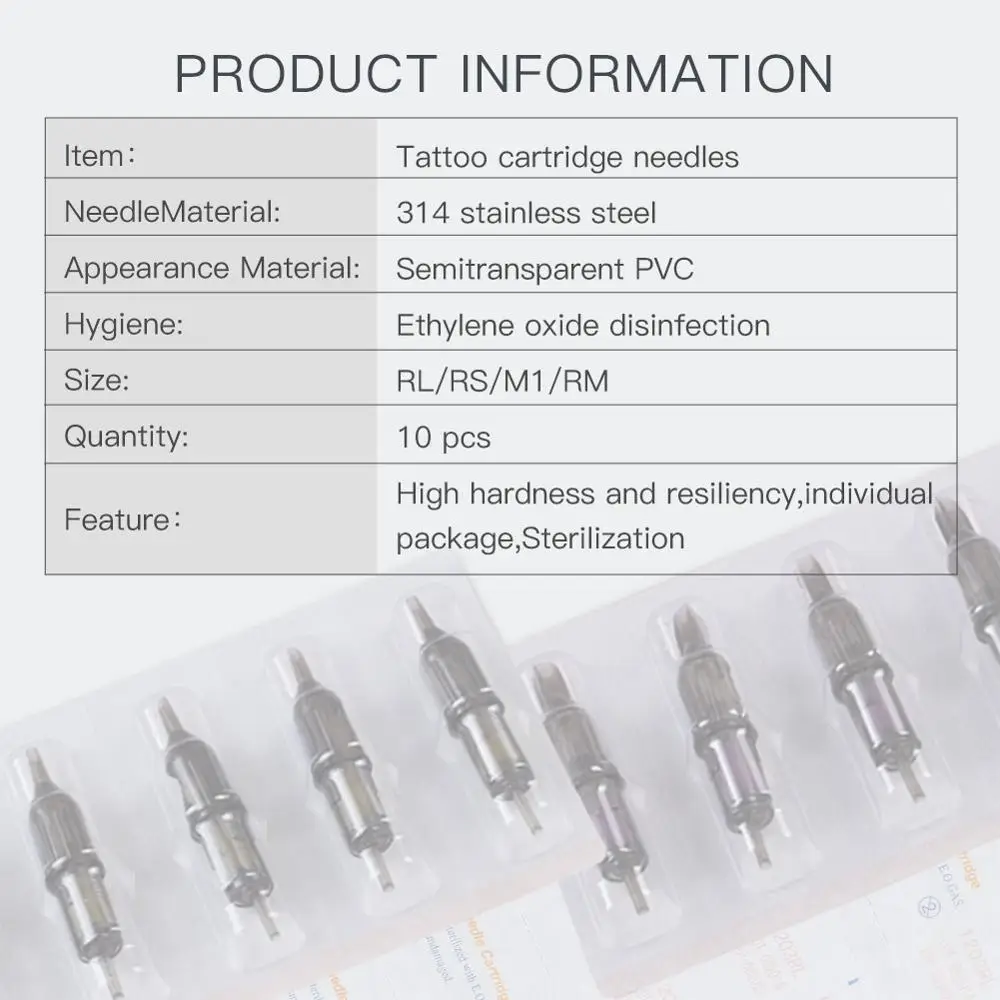 Tattoo Needles Mix Size Premade Sterilized Tattoo Cartridge Needles RL/RS/RM/M1 Supply